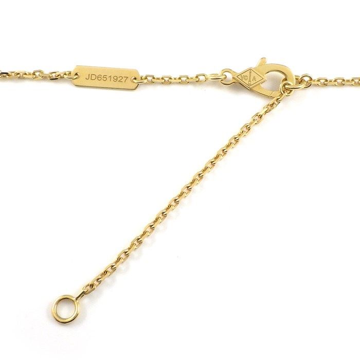 Van Cleef & Arpels Vintage Alhambra Onyx Necklace in 18K Yellow Gold