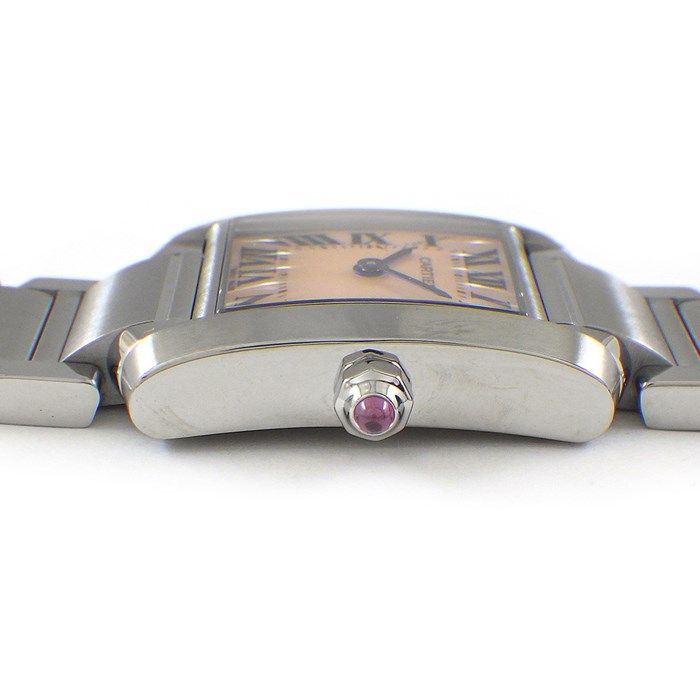 Cartier Tank Française SM W51028Q3 - Pink Dial, Shell, Stainless Steel