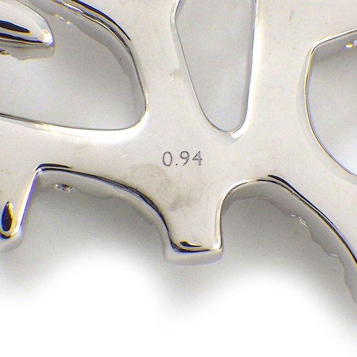 TASAKI Coral Motif Diamond Necklace in K18 White Gold