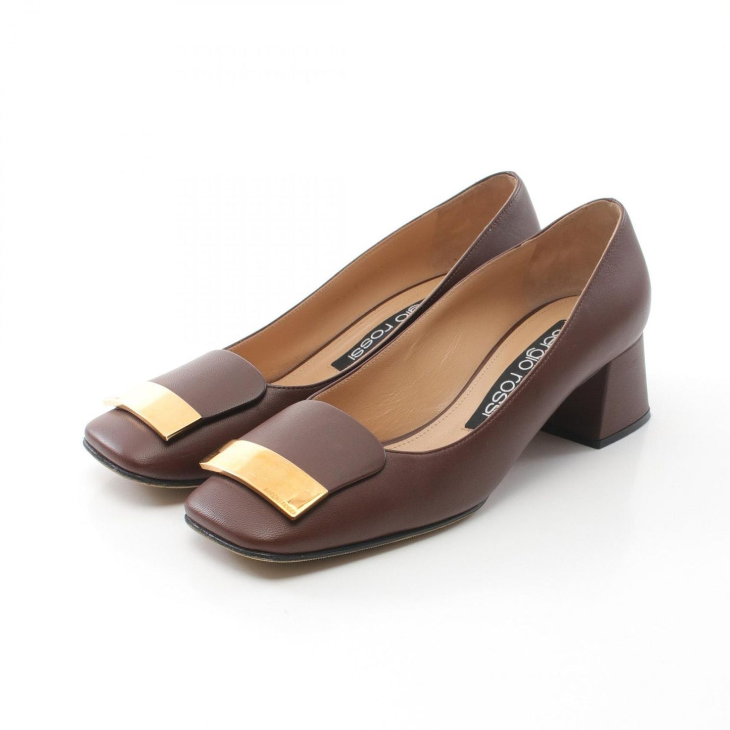 Sergio Rossi Brown Leather Pumps - Timeless Elegance