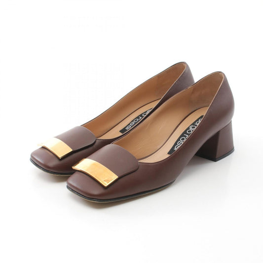 Sergio Rossi Brown Leather Pumps - Timeless Elegance