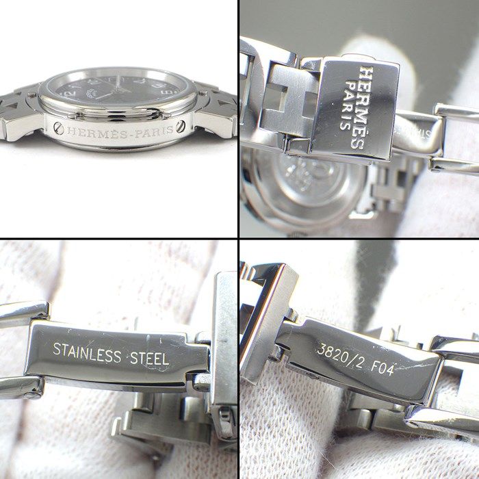 HERMES Clipper CL4.210 Black Dial Quartz Watch - Timeless Elegance