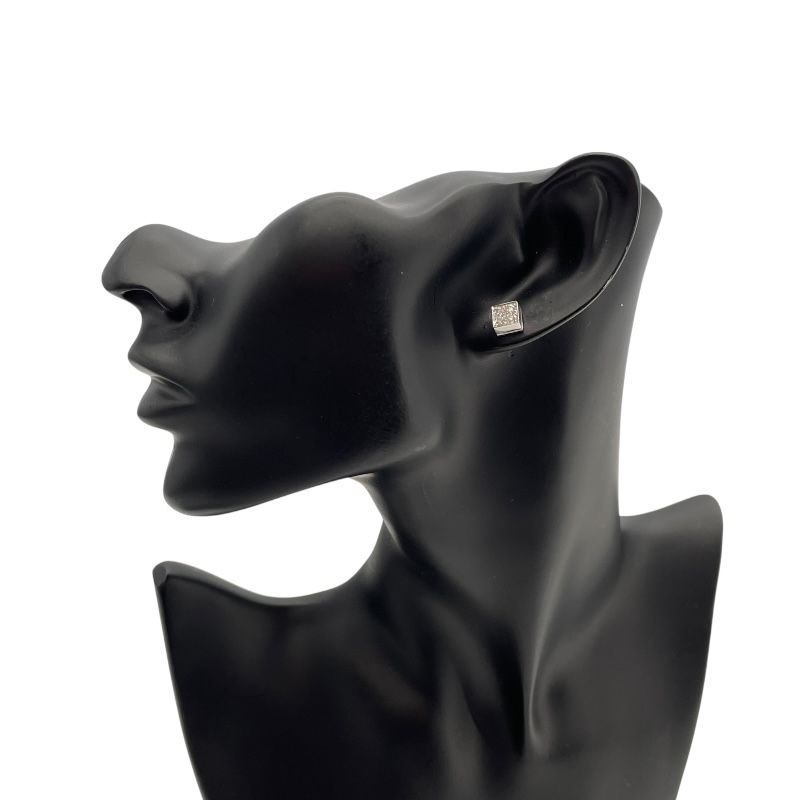 BVLGARI Lucia Diamond Earrings in K18 White Gold