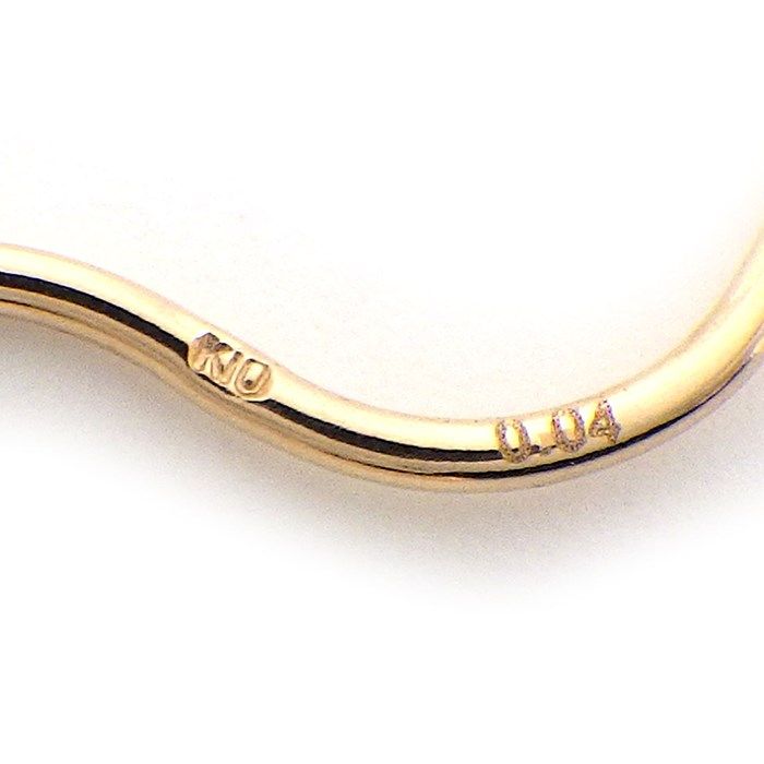 Elegant K10 Pink Gold Diamond Drop Earrings - 0.04ct