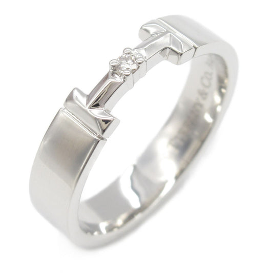 TIFFANY & CO T True Ring with Diamond in 18K White Gold