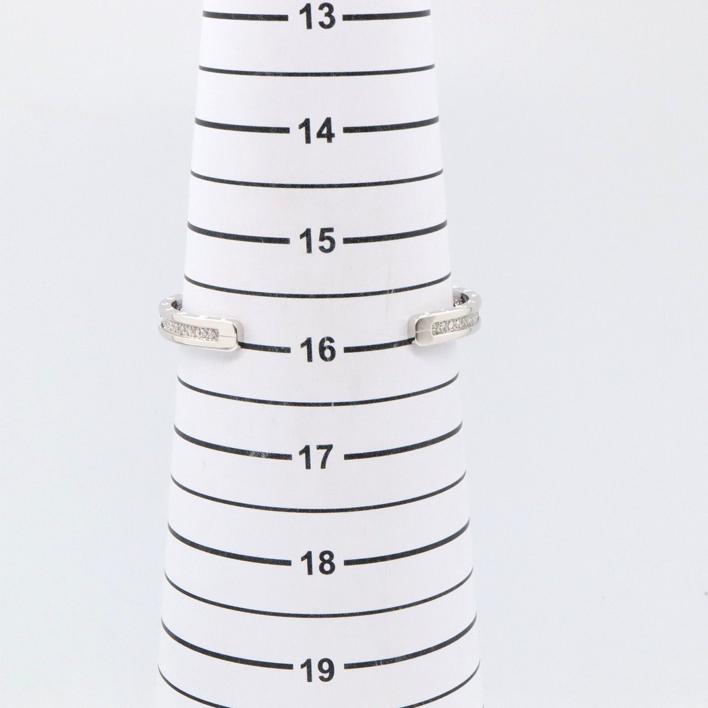 BVLGARI B.zero1 Open Bangle with Diamonds in 18K White Gold