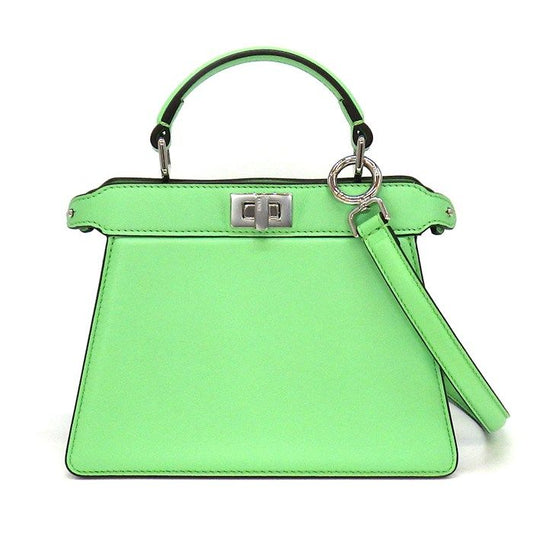Fendi Peekaboo I See You Petite Handbag in Green Nappa Leather