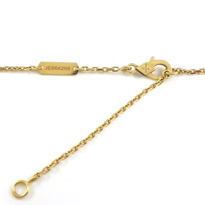 Van Cleef & Arpels Vintage Alhambra Necklace in Onyx & K18YG