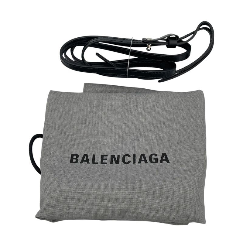 Balenciaga Navy Cabas XS Black Canvas Shoulder Bag