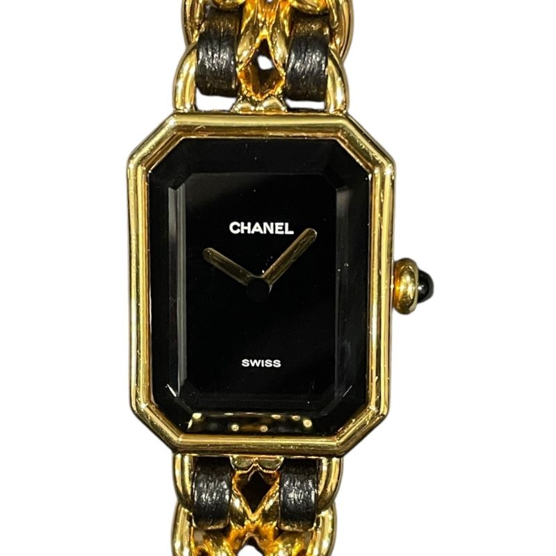 CHANEL Première S H0001 Gold Plated Leather Quartz Women's Watch