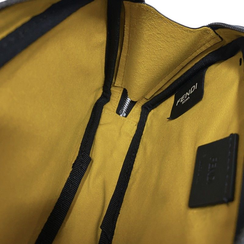 Fendi Zucca Mini Shoulder Bag - Black PVC - Timeless Elegance