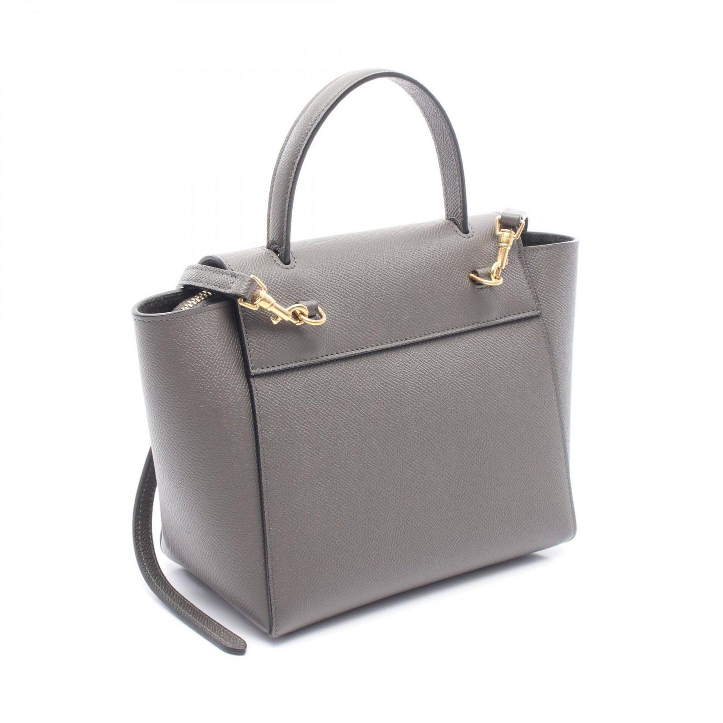 CELINE Belt Bag Nano in Charcoal Grey Leather - Exquisite Craftsmanship