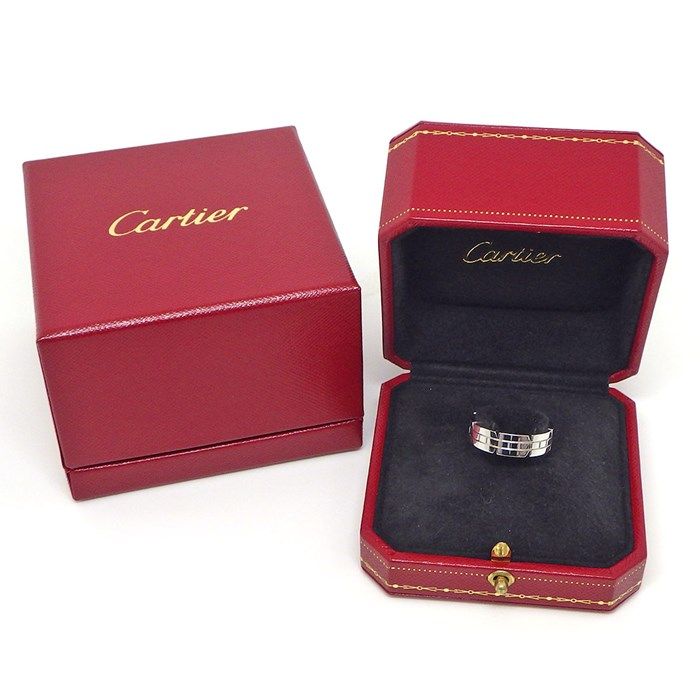 Cartier Tank Française K18WG Ring - Size 18.5 / #59