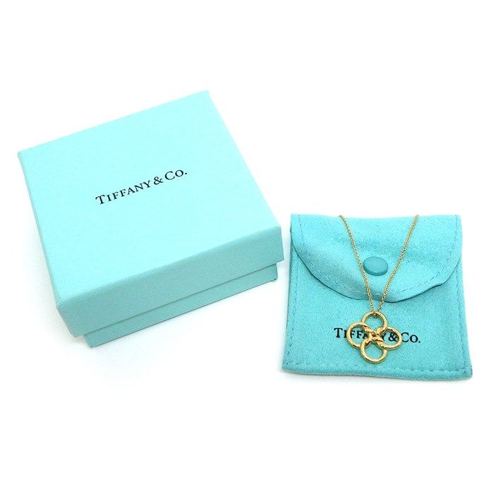 Tiffany & Co. Quadrofoglio Clover Motif Necklace in K18 Yellow Gold