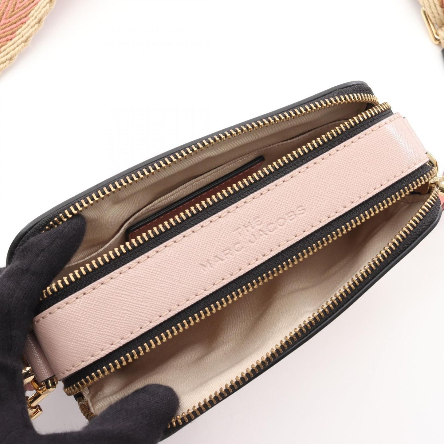 MARC JACOBS Snapshot Camera Bag in Mauve Pink Leather