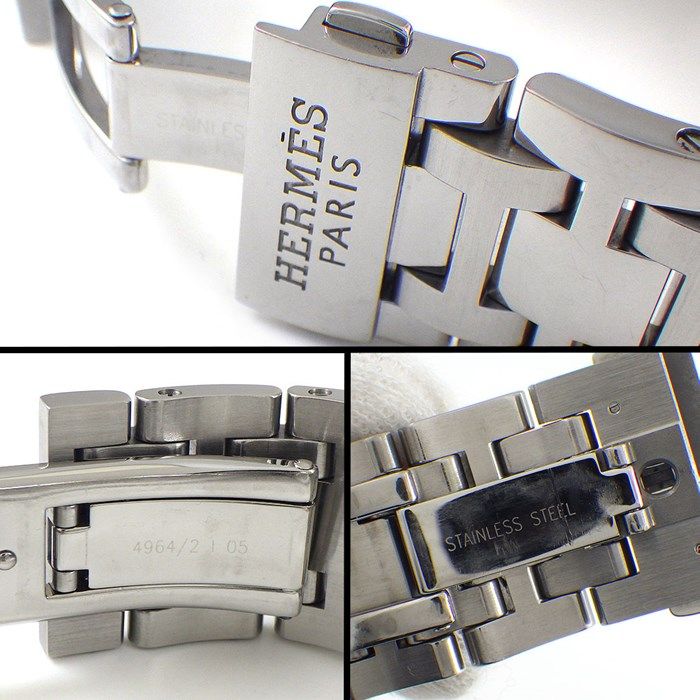 HERMES Clipper CP2.810 Automatic Watch - White Dial, Calendar Function