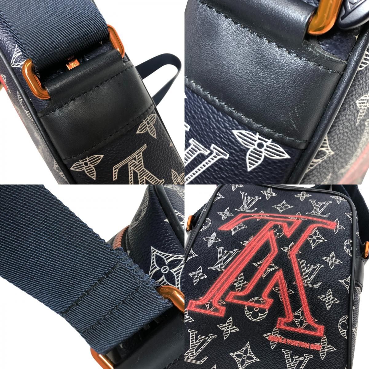 Louis Vuitton Danube PM Upside Down Shoulder Bag - Black & Orange