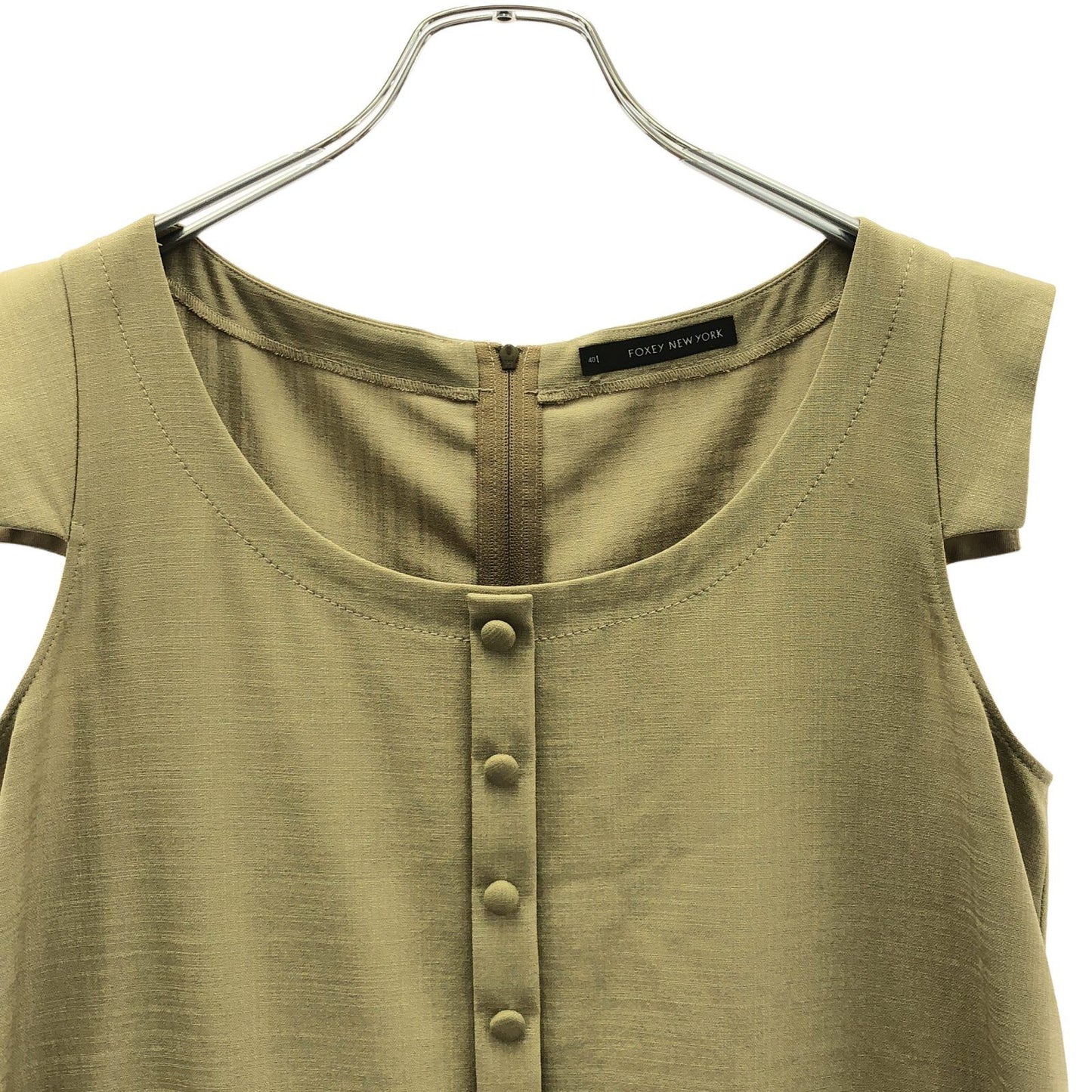 FOXEY NEW YORK Elegant Beige Dress - Timeless Sophistication
