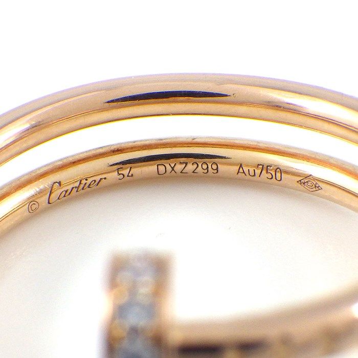 Cartier Juste un Clou Ring with Diamonds in 18K Pink Gold