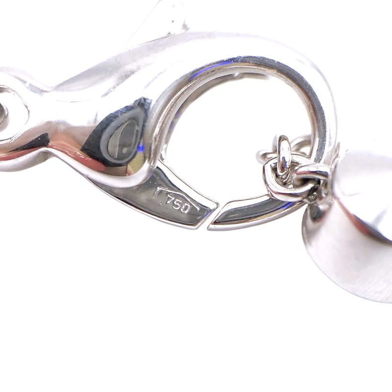 BVLGARI Lucia Necklace in K18 White Gold with Blue Topaz & Diamonds