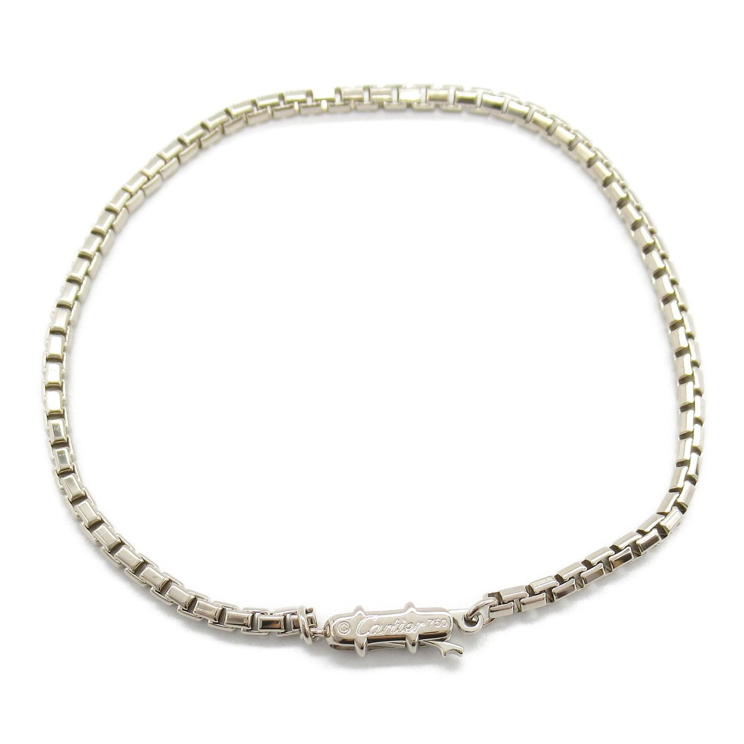 CARTIER Tank Bracelet in K18 White Gold - Timeless Elegance