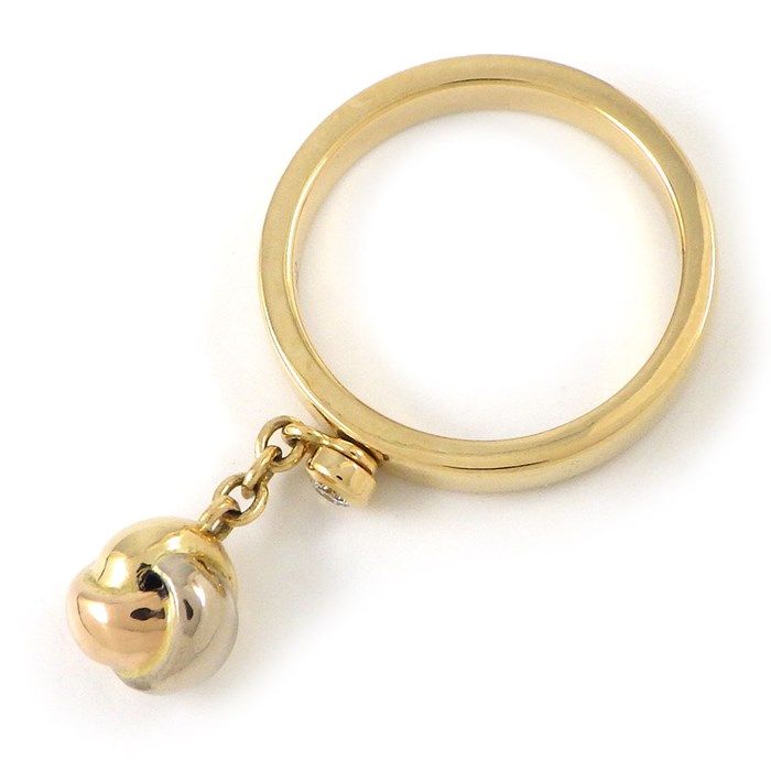 Cartier Trinity Swing Drop Ring with Diamond - 18K Gold