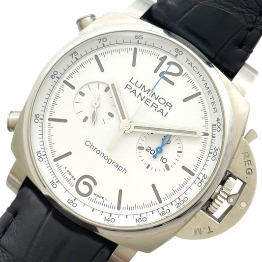 Panerai Luminor Chrono PAM01218 - Exquisite White Dial Automatic Watch