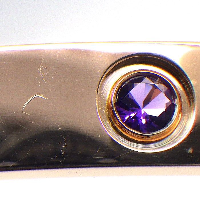 Cartier Love Bracelet with Multicolored Stones in K18 Pink Gold