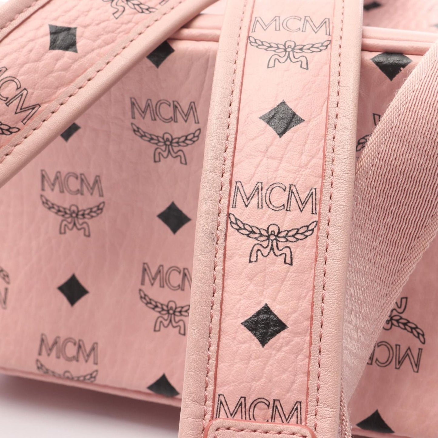 MCM Visetos Pink Leather Backpack - Exquisite Craftsmanship