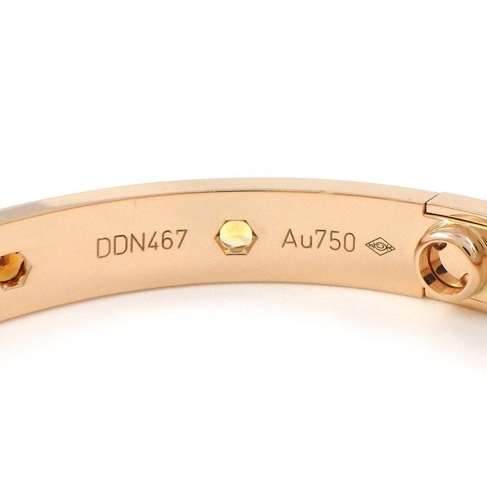 Cartier Love Bracelet with Multicolored Stones in K18 Pink Gold