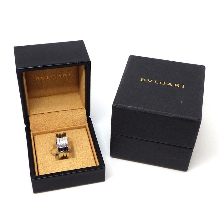 BVLGARI B.zero1 3-Band Ring in K18 White Gold - Size 13.5