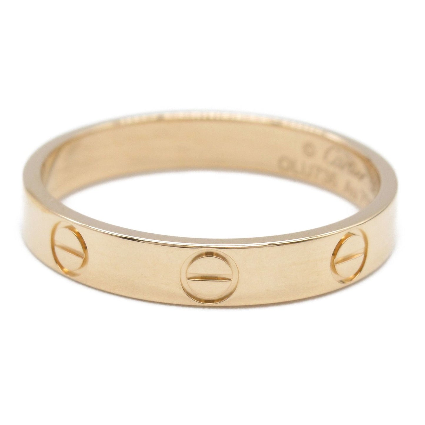 CARTIER Mini Love Ring in K18 Pink Gold - Timeless Elegance