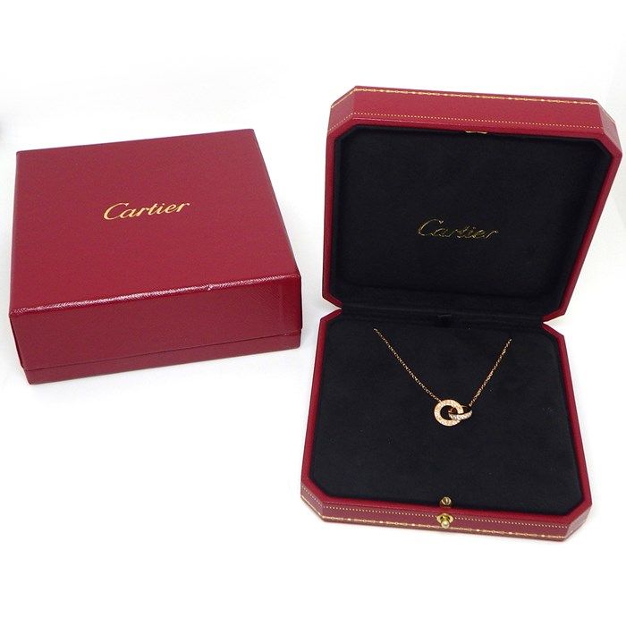 Cartier Love Necklace B7224528 with 0.30ct Diamonds in K18 Pink Gold