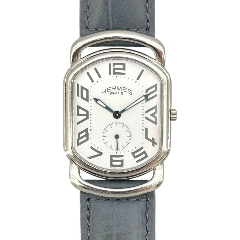 HERMES Rally RA1.810 White SS Ladies Watch - Timeless Elegance
