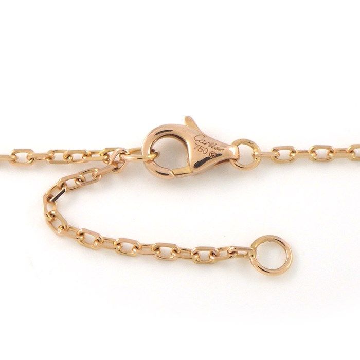 Cartier Trinity Necklace with Pink Sapphire in 18K Rose Gold