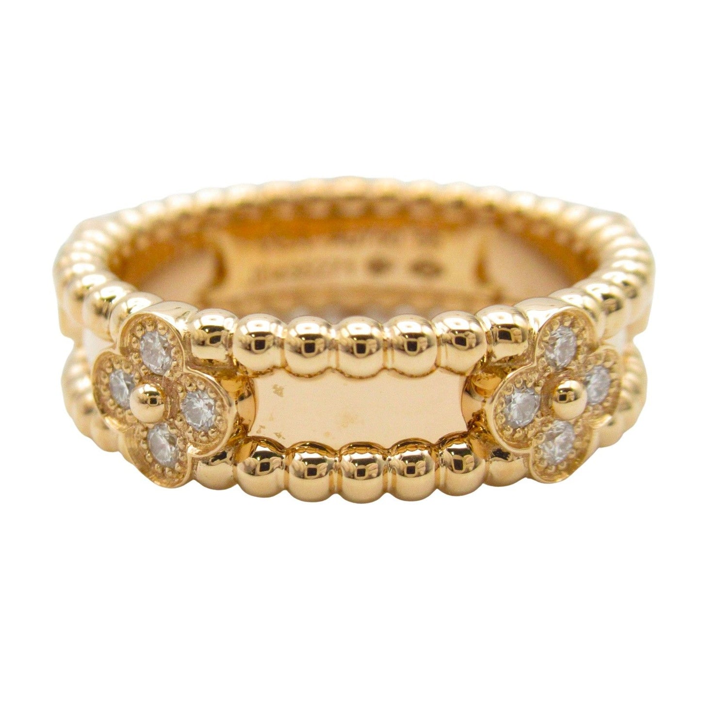Van Cleef & Arpels Perlee Sweet Clover Ring in 18K Pink Gold