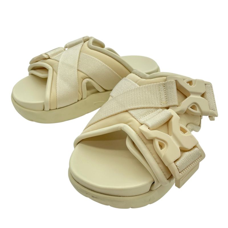 Bottega Veneta Cream Leather Sandals for Women - Size 36