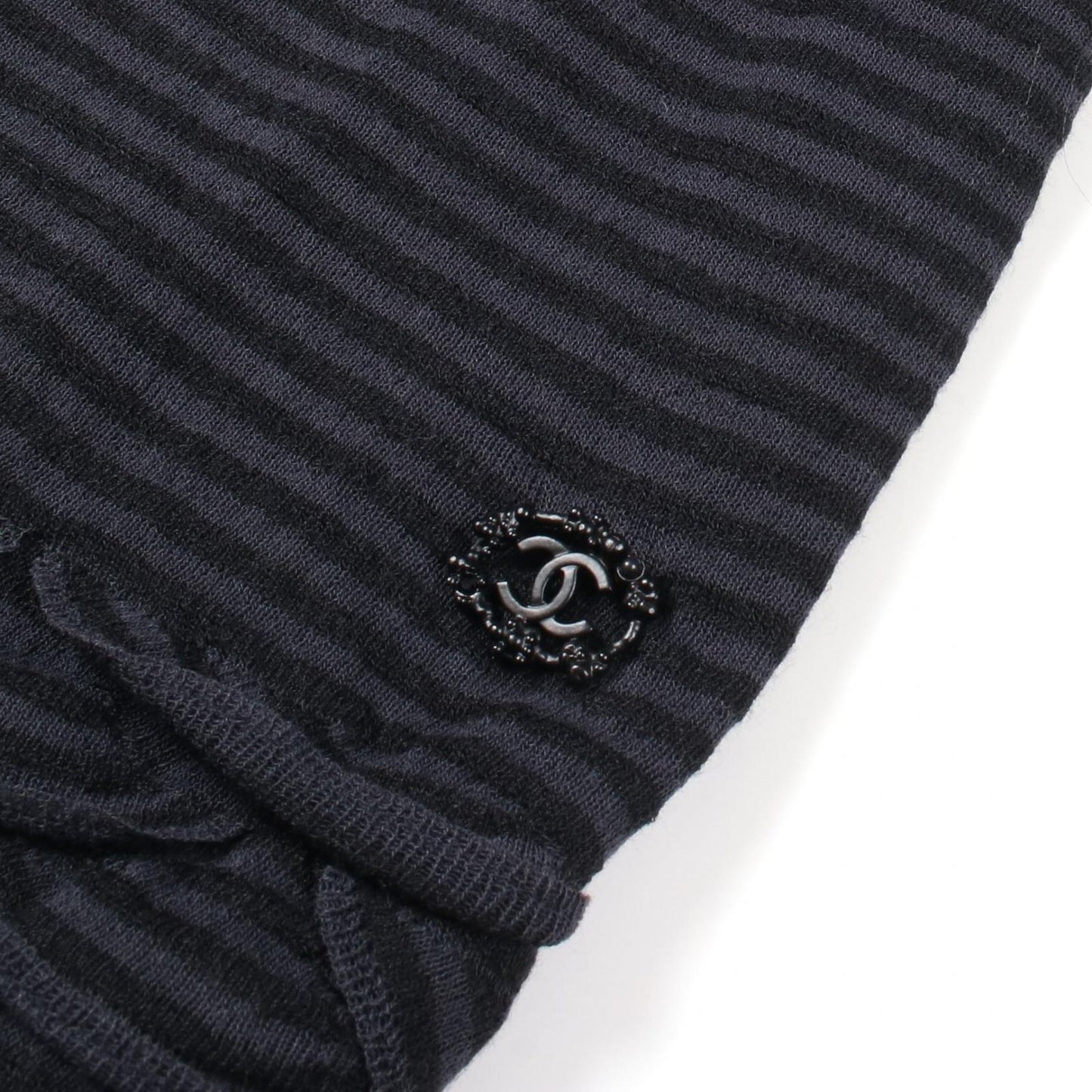 CHANEL Rayon Dress P41415K03035 - Timeless Elegance in Black & Gray