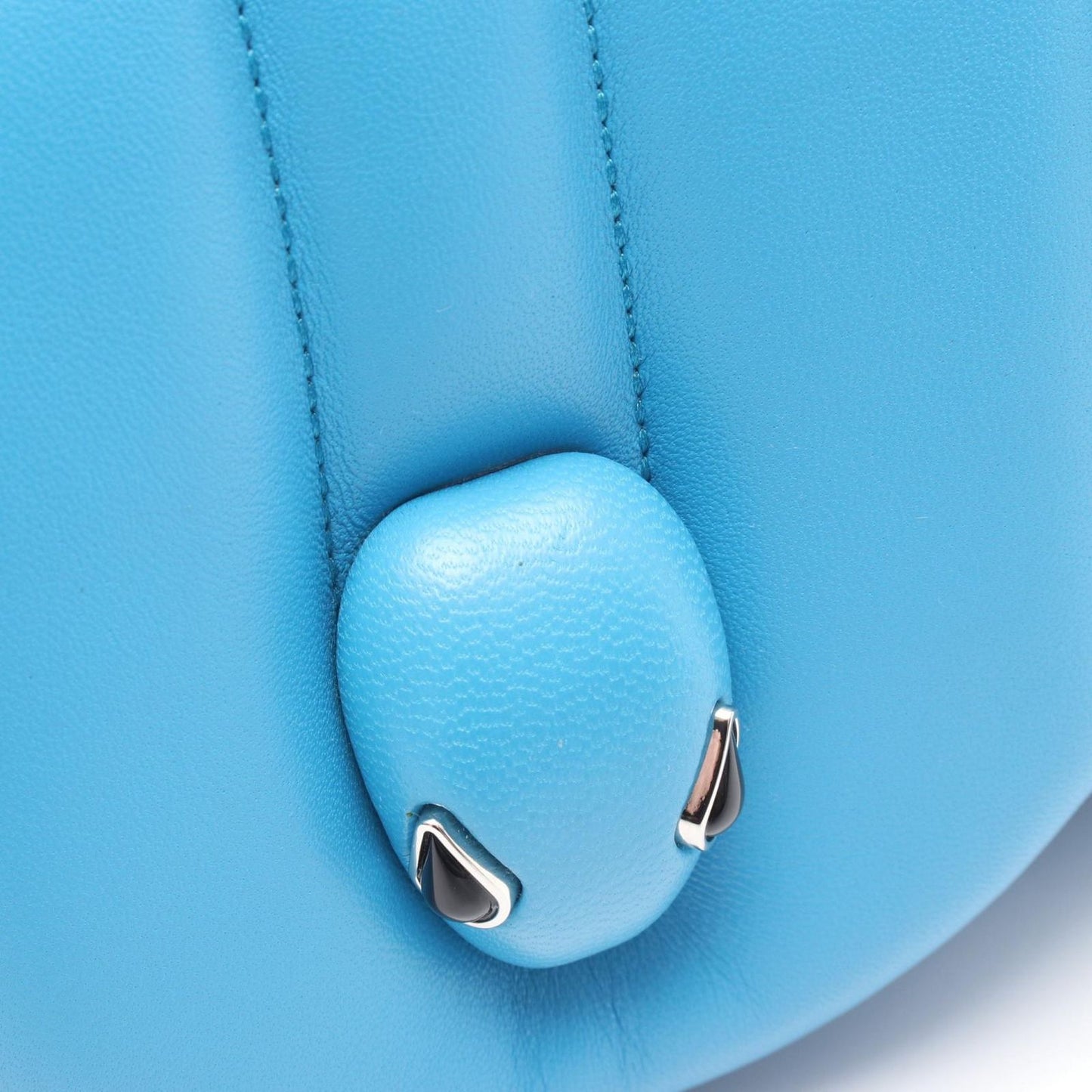 BVLGARI × AMBUSH Serpenti Blue Leather Waist Bag - Exclusive Design