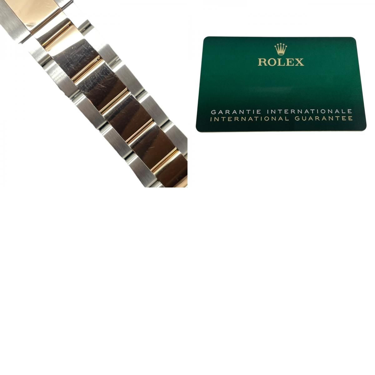 ROLEX Datejust 36 Palm Motif 126201 Ivory K18PG/SS Men's Watch