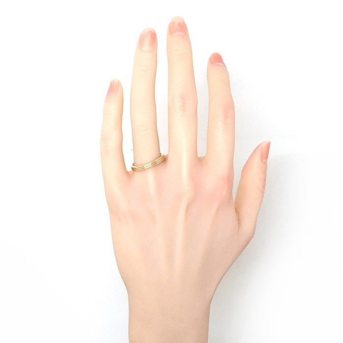 Cartier Vendôme Wedding Band Ring in Tri-Color Gold - Size 19