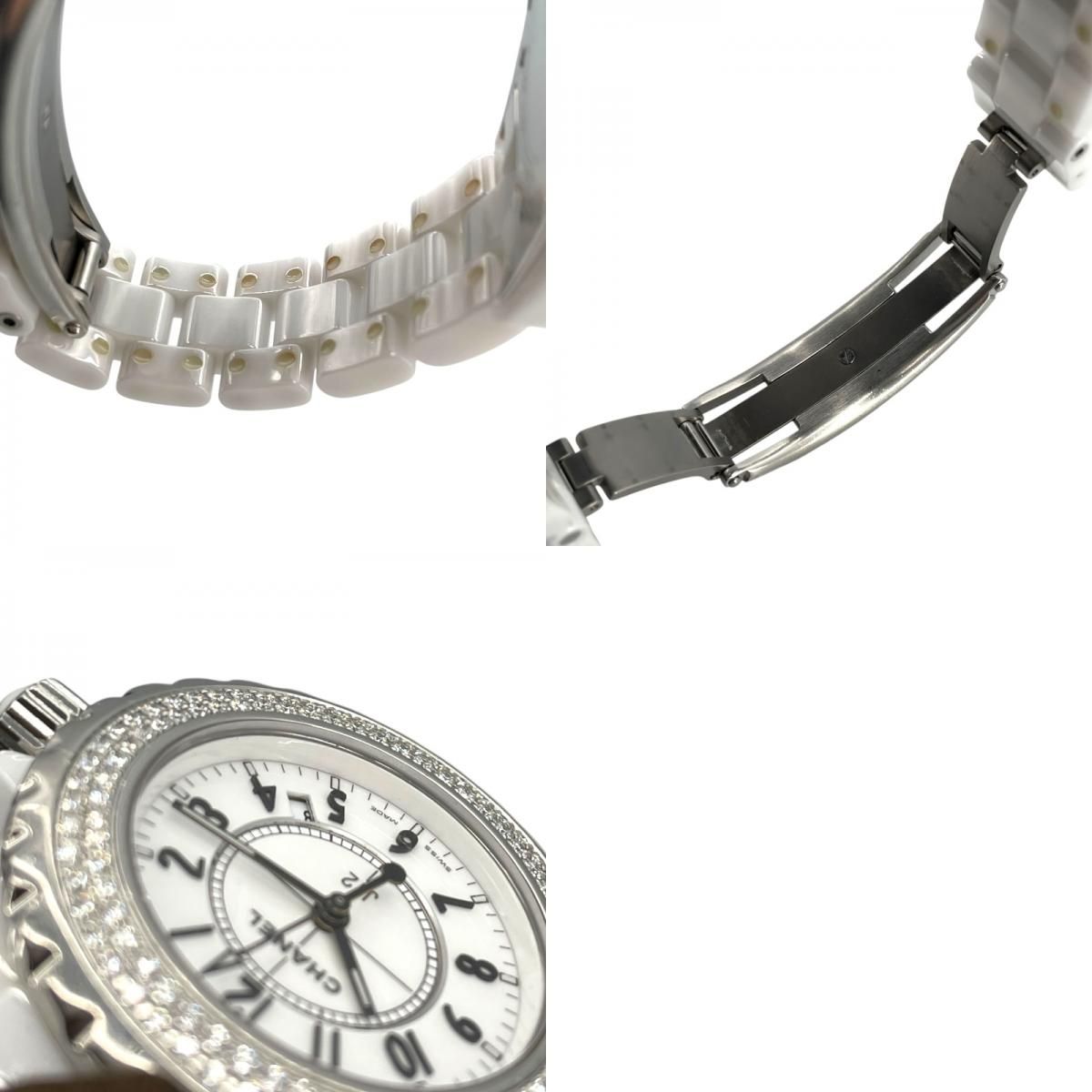 CHANEL J12 33MM H0967 White Ceramic/SS Ladies Watch
