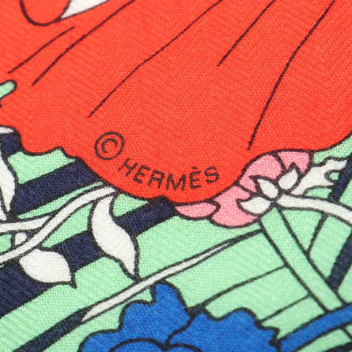 HERMES Triangle Jean Robe Legere Silk Scarf - Unused Luxury