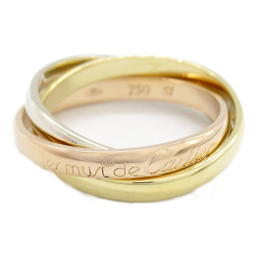 CARTIER Trinity Ring in K18 Yellow, White & Pink Gold - Size 13