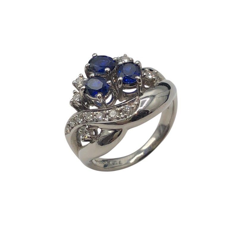 TASAKI Platinum Ring with Sapphire and Diamond - Exquisite Craftsmanship