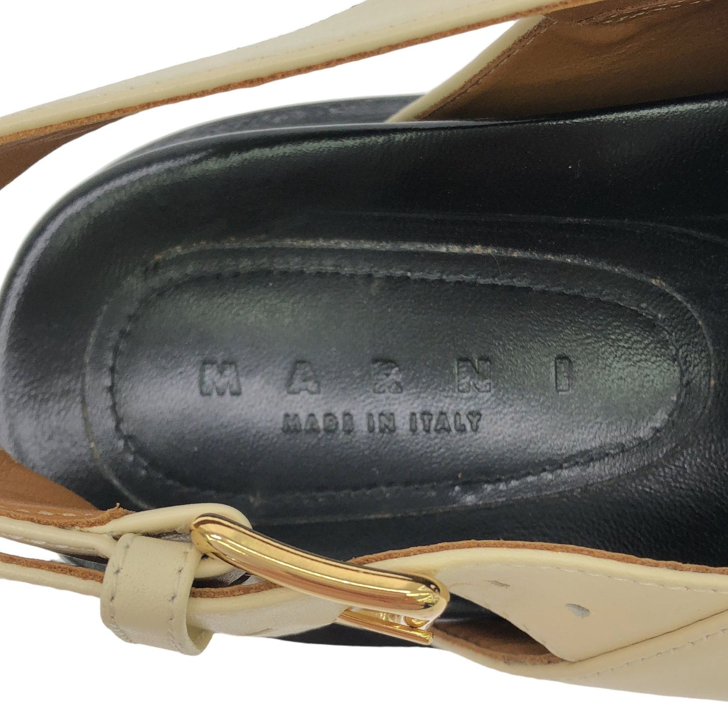 MARNI Ivory Leather Sandals - Exquisite Craftsmanship