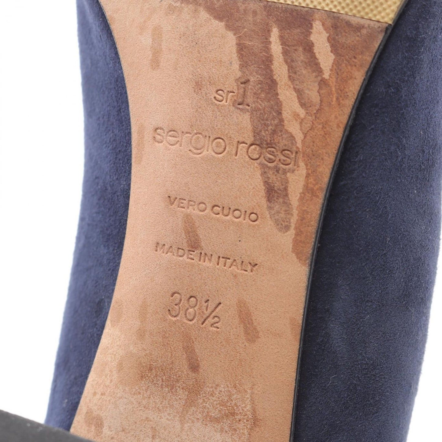 Sergio Rossi Navy Suede Pumps - Elegant Italian Craftsmanship