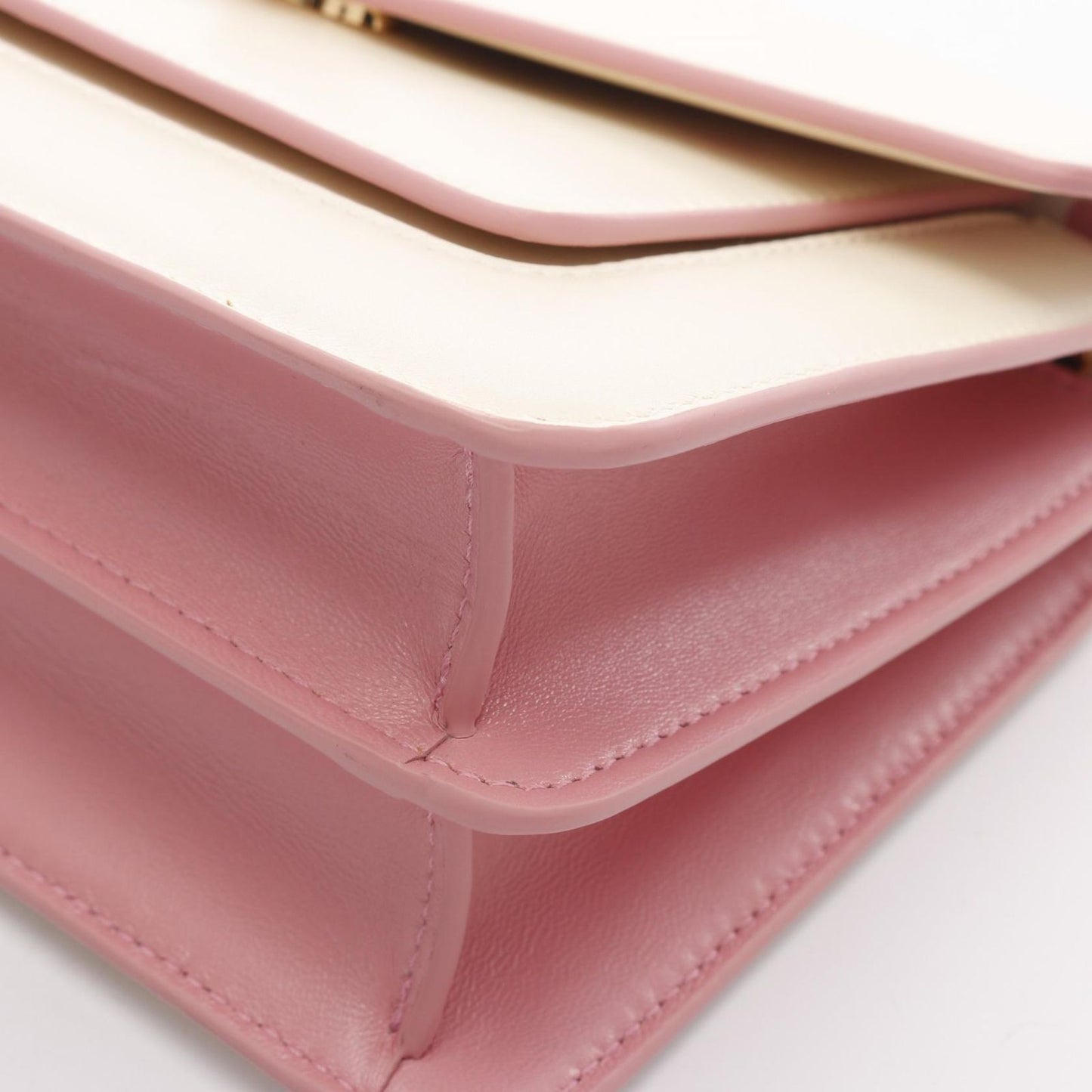BVLGARI Serpenti Forever Off-White/Pink Leather Handbag