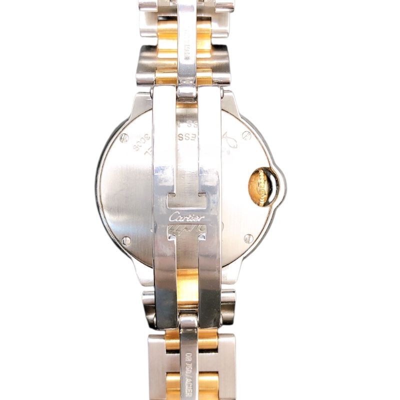 Cartier Ballon Bleu SM Pink Shell Dial Stainless Steel Ladies Watch