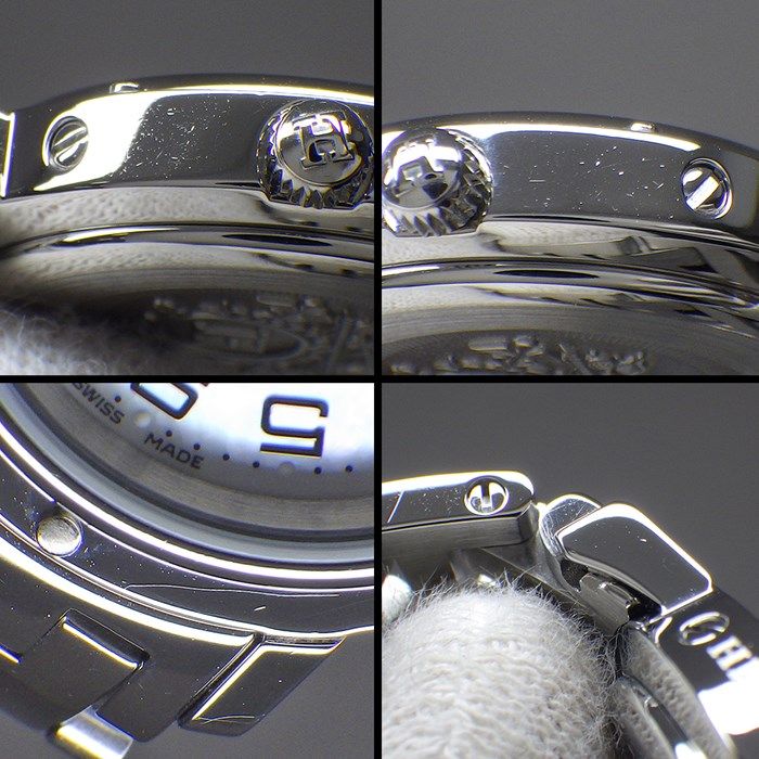 HERMES Clipper CL4.210 Quartz Watch with White Shell Dial
